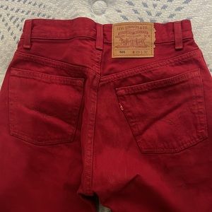 Vintage 501 Dark Red Levi’s